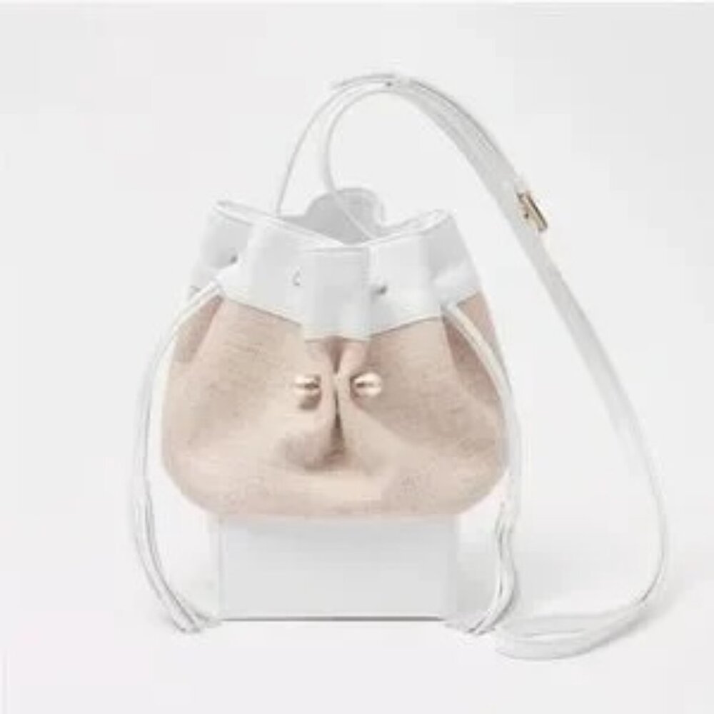 NWT | In package Adeam Kimono bag Cream and White Mini Bag with Textured Design